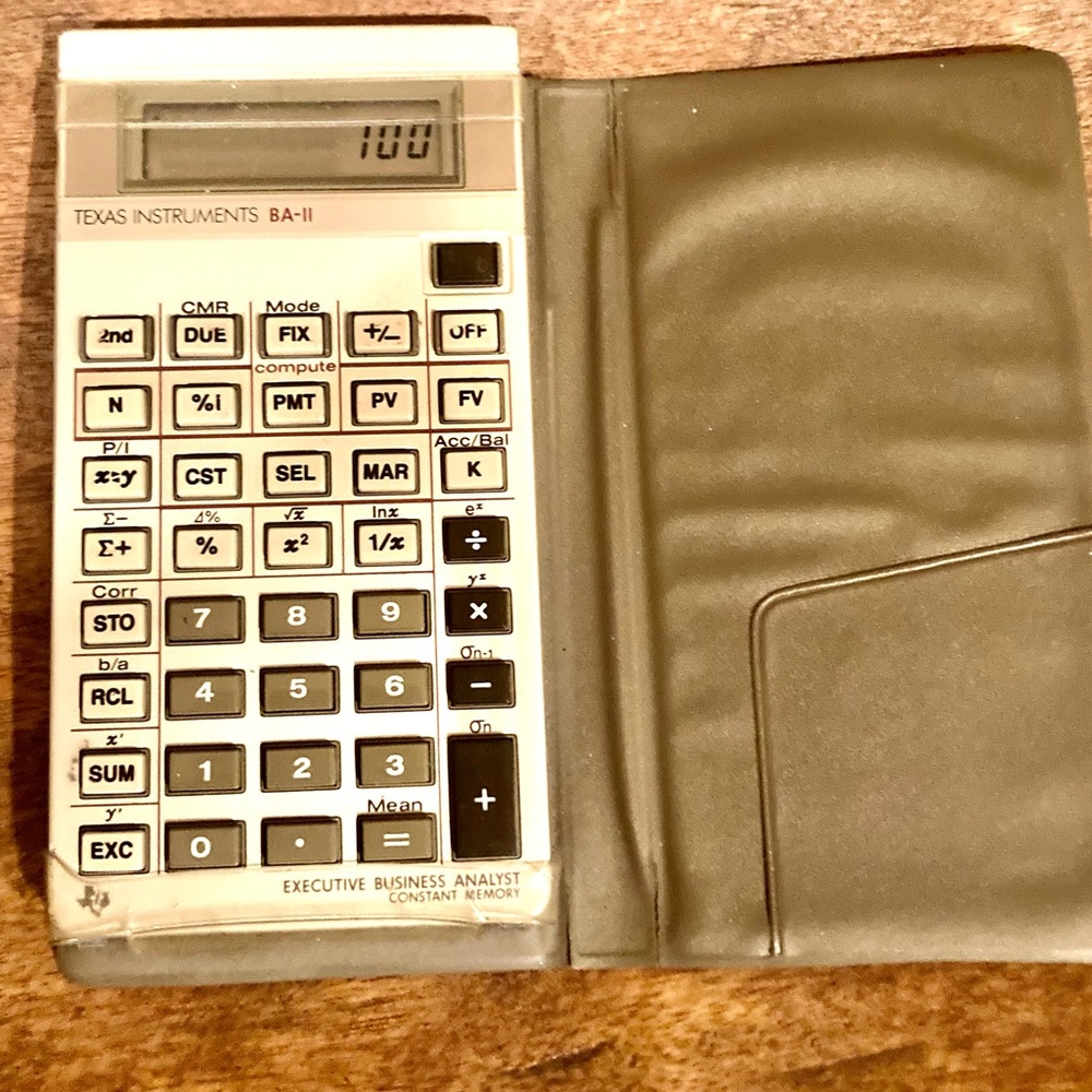 Texas instruments BA-II  Vintage